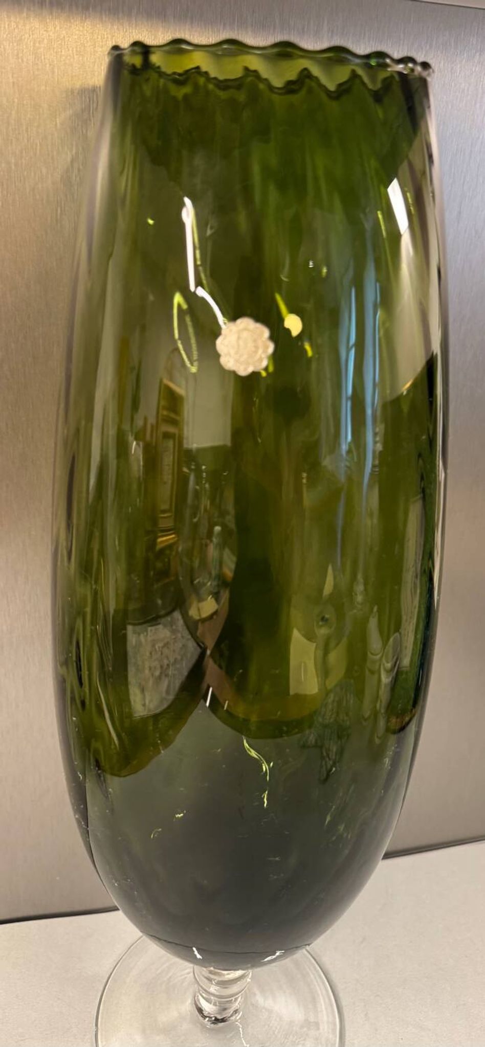 Vase en verre soufflé, Italie années 70/80