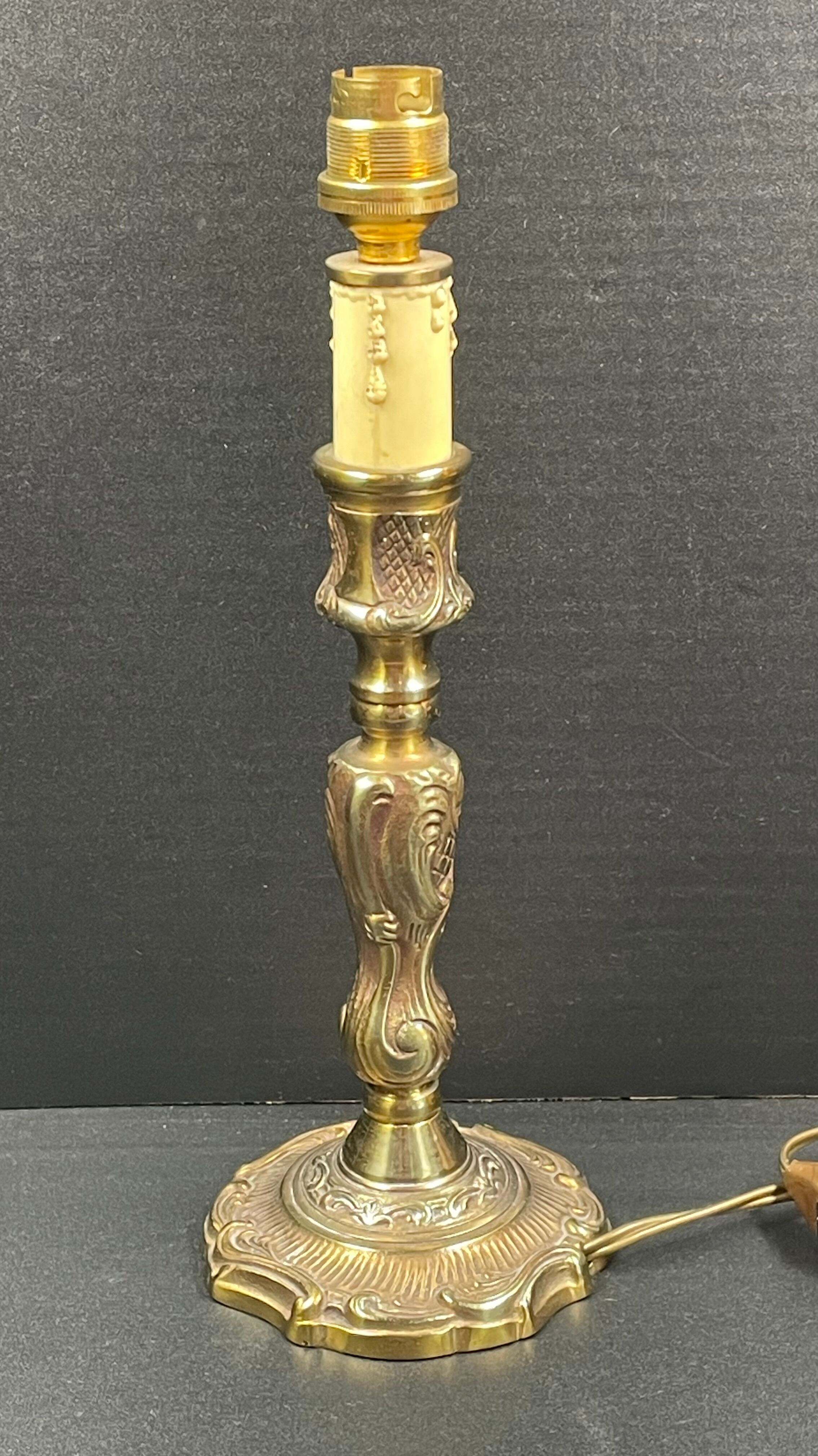 Foot of lamp to pose, type bedside bronze - 29 cm top of socket