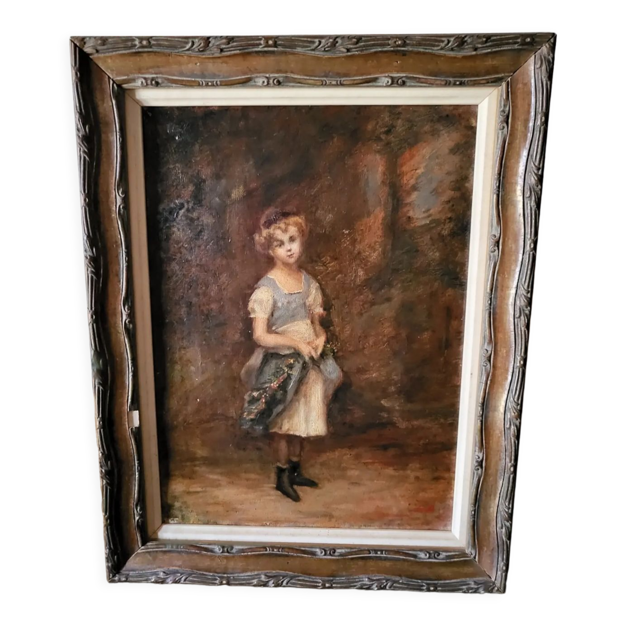 Oil on canvas to the girl