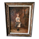 Oil on canvas to the girl