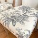 Pair of antique chairs, floral fabric
