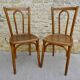 Paire de chaises de bistrot Luterma en bois courbé