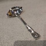 Silver-plated metal ladle for fats and lean meats, by silversmith Ercuis Valencay, 17.6cm