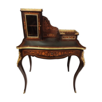 Desk in marquetry Napoleon lll