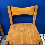 Set of solid wood chairs