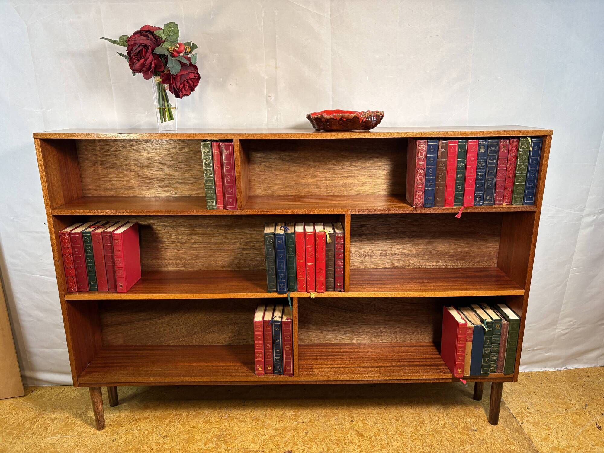 Mid Century Vintage Retro Danish Scandinavian Design Teak Bookcase 1960