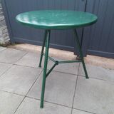 Very rare 1950 iron bistro table completely renovated
