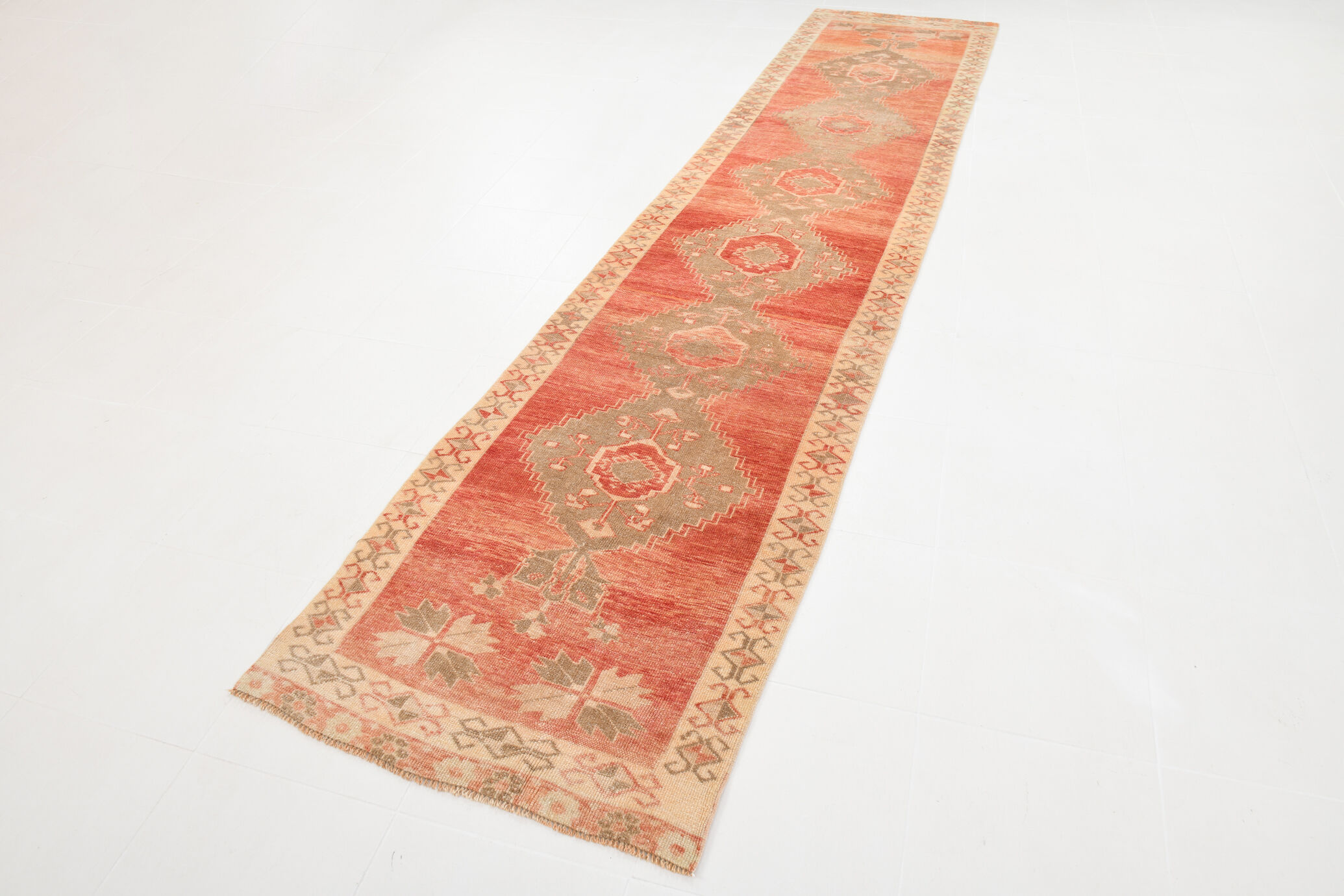 3x14 Extra Long Stair Turkish Runner, 92x425Cm