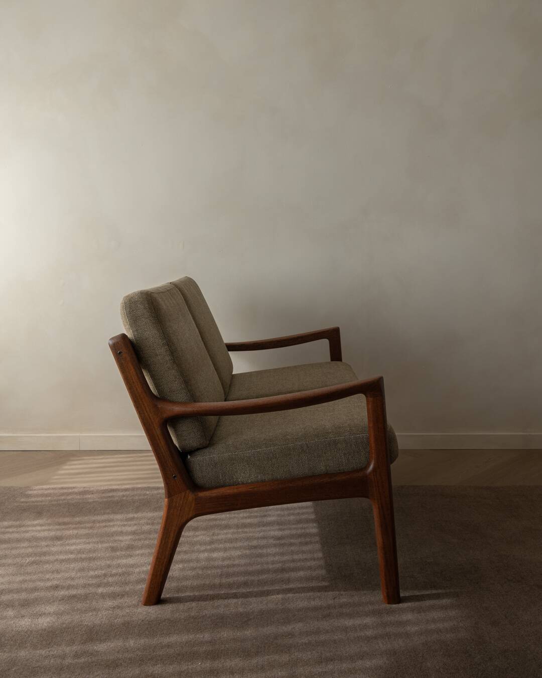 Vintage Senator Two-Seater Sofa by Ole Wanscher for Cado Danish Teak 1960s