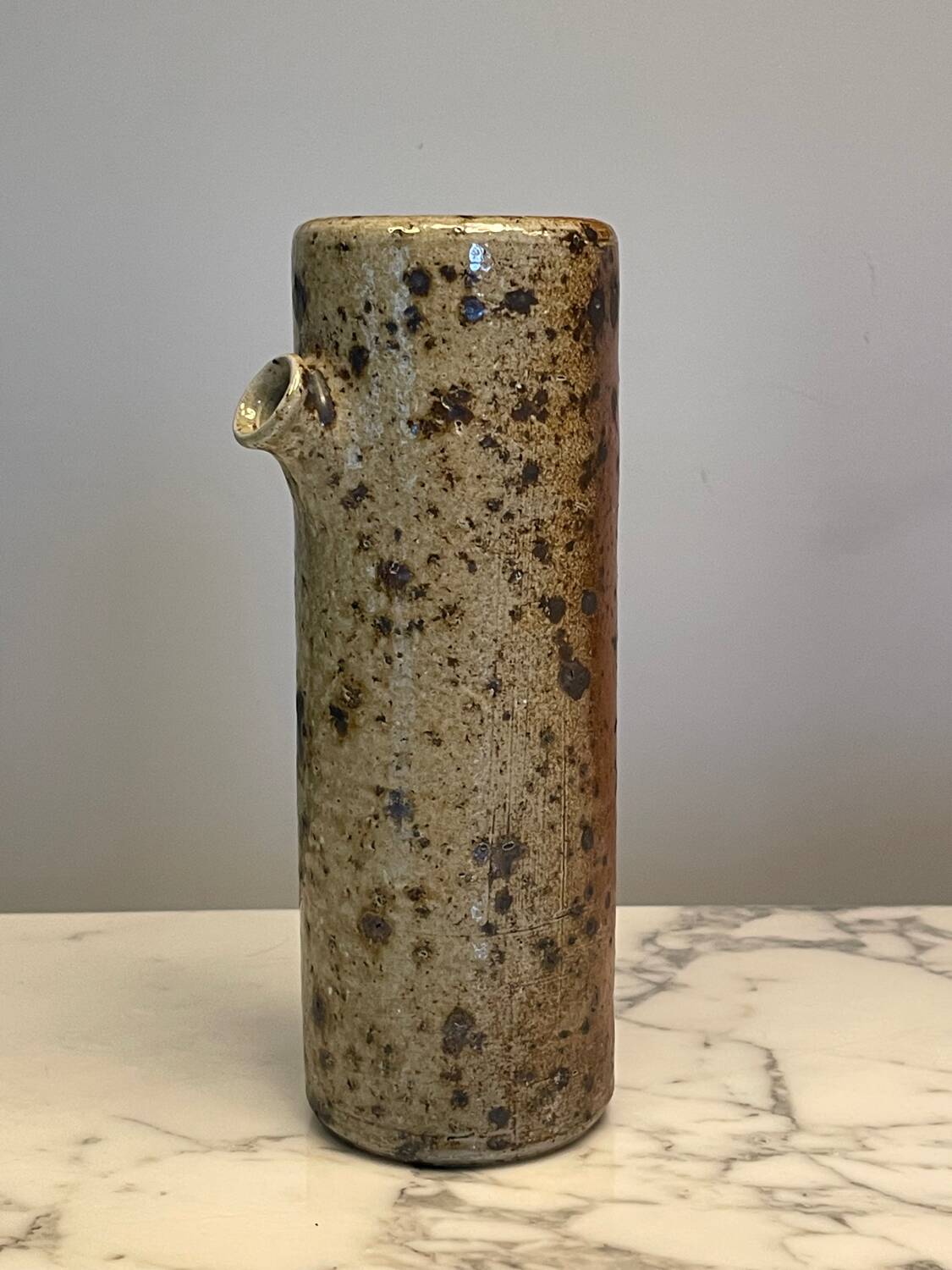 Glazed stoneware pitcher vase by Elke Montreau Lohoff