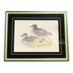 Cadre doré vintage avec canards
