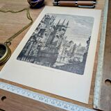 Printed in 1906, Saint-Pierre Church, Caen.