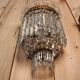 Pair of crystal sconces from the house baccarat, crinoline model