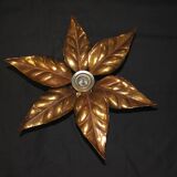 Floral applique by Willy Daro, Hollywood Regency style, 1970.