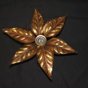 Floral applique by Willy Daro, Hollywood Regency style, 1970.