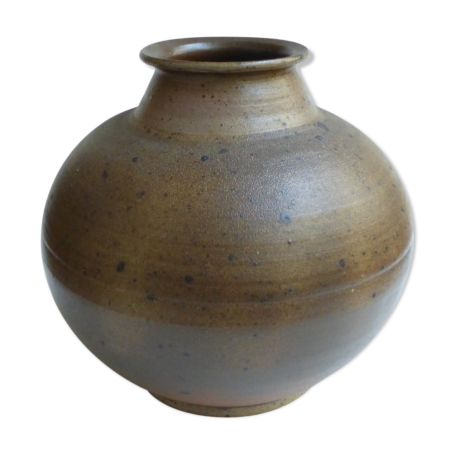 Daniel Auger, sandstone vase, 1980's