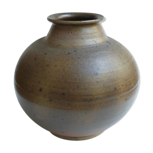 Vase en grès pyrité Daniel Auger, 1980