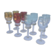 8 colored walking glasses