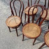 Set of 7 Thonet bistro chairs