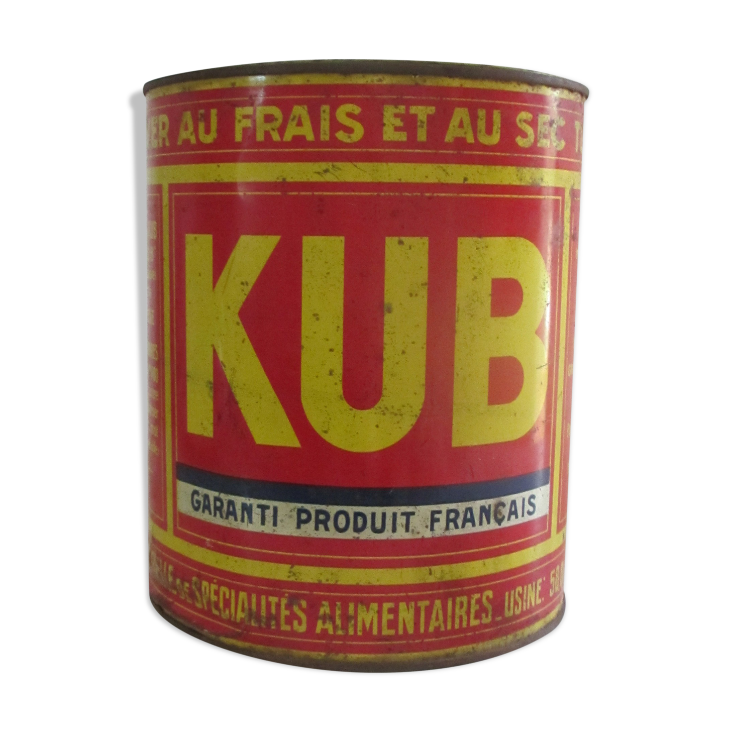 Round box in painted sheet metal KUB