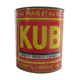 Round box in painted sheet metal KUB