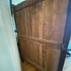 Bressane cabinet dated 1863, in walnut, ash and ash magnifying glass