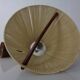 Teak and Sisal Ceiling Lamp from Temde, 1960s