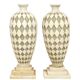 Pair of ornamental lighting elements Prada Rosso Italy, 120 cm