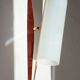 Modernist adjustable wall lights in teak and brass – 1950