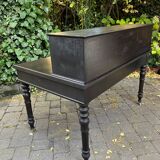 Flat desk louis philippe style in blackened pear tree