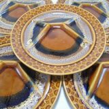 Set of 5 Sarreguemines plates