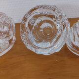 3 candle holders cristal d'arques "royal" model