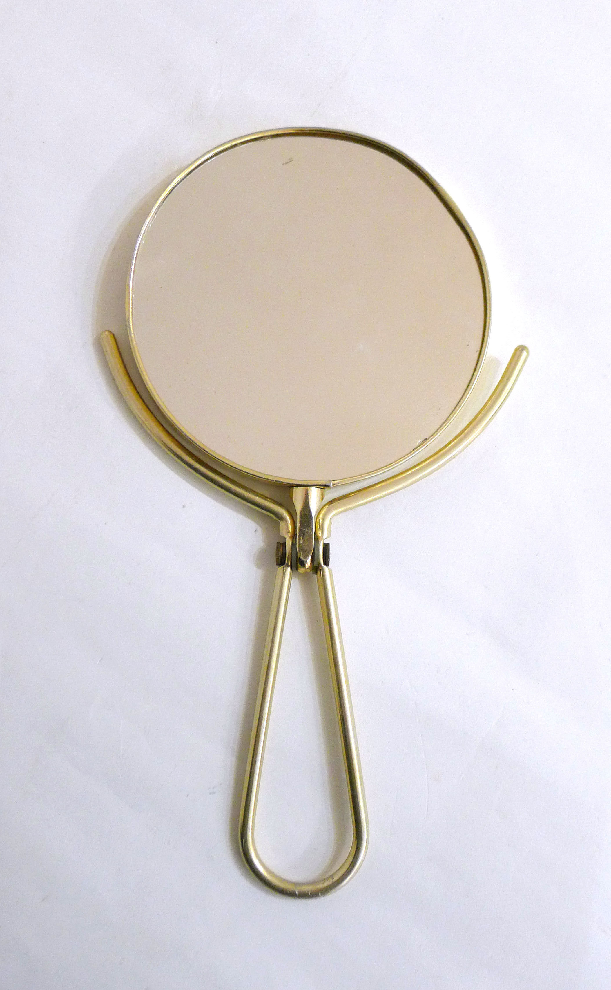 Golden hand and pose mirror 24x14cm