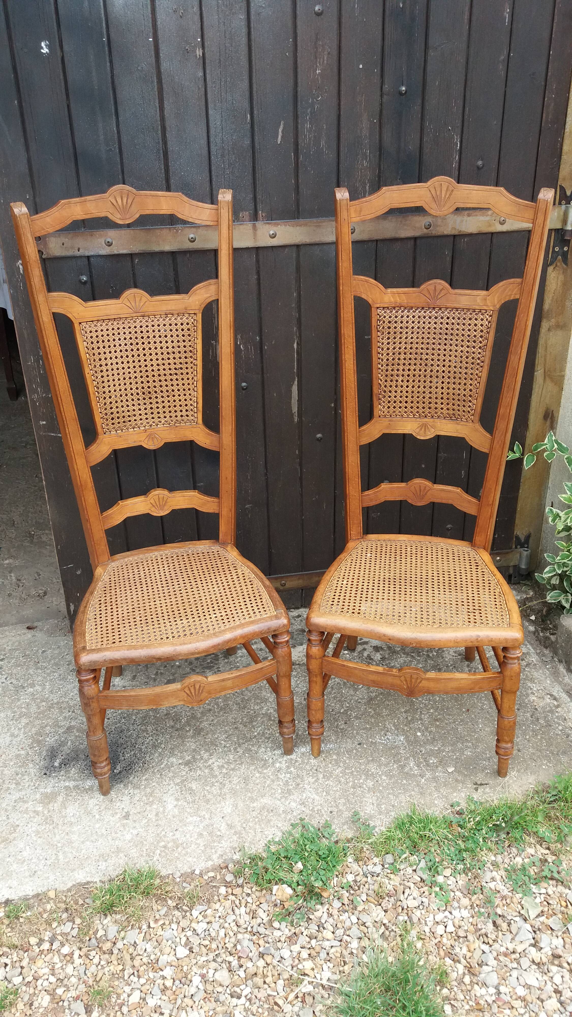 Paire de chaises de nourrice Louis Philippe