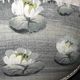 Ancient Boïte for egg-shaped treats in hand-painted silk