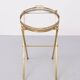 small Brass folding serving tray table 1970 France