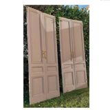 2 pairs of large 19th-century Haussmann-style cupboard doors.