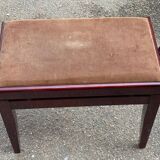 Mahogany caned piano stool
