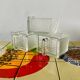 3 old drawers for molded glass kitchen shelves - large model