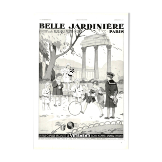 Affiche vintage années 30 Belle Jardiniere 30x40cm