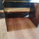 Coffee table / accent piece by Michel Dumas in smoked plexiglass – year
