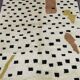 Tapis en laine pure fait main marocaine traditionnelle taille 140 x 260 cm