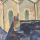 Oil on canvas Belle Ile en mer - Sauzon signed