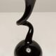 Small black artistic vase, mid-century, Europe, 1960s.