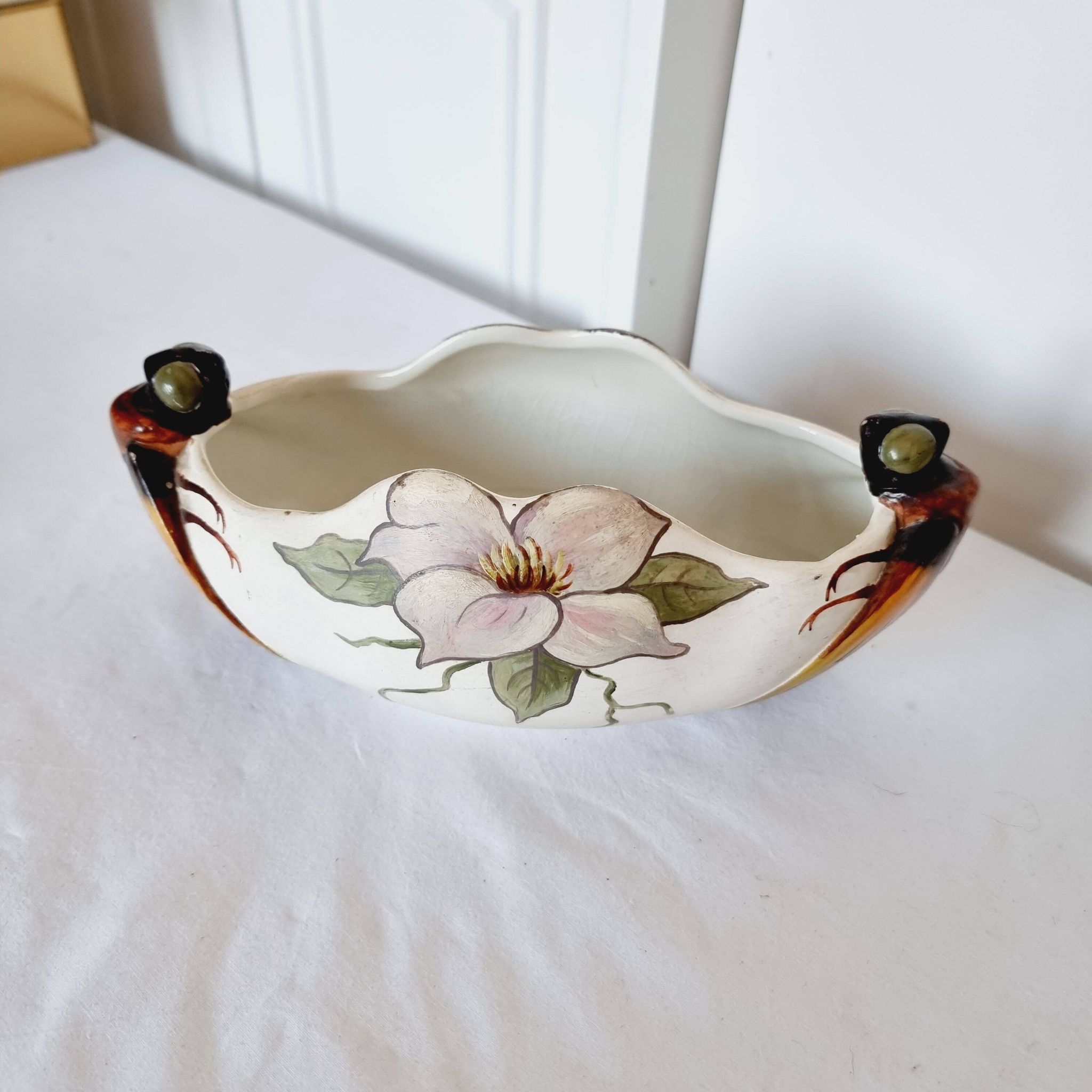 Authentic 1901 Royal Copenhagen Art Nouveau Porcelain planter Attributed to Arnold Krog