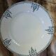 6 antique flat plates in ironstone