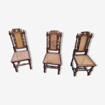 6 Louis XIII style chairs