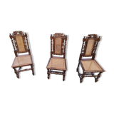 6 Louis XIII style chairs