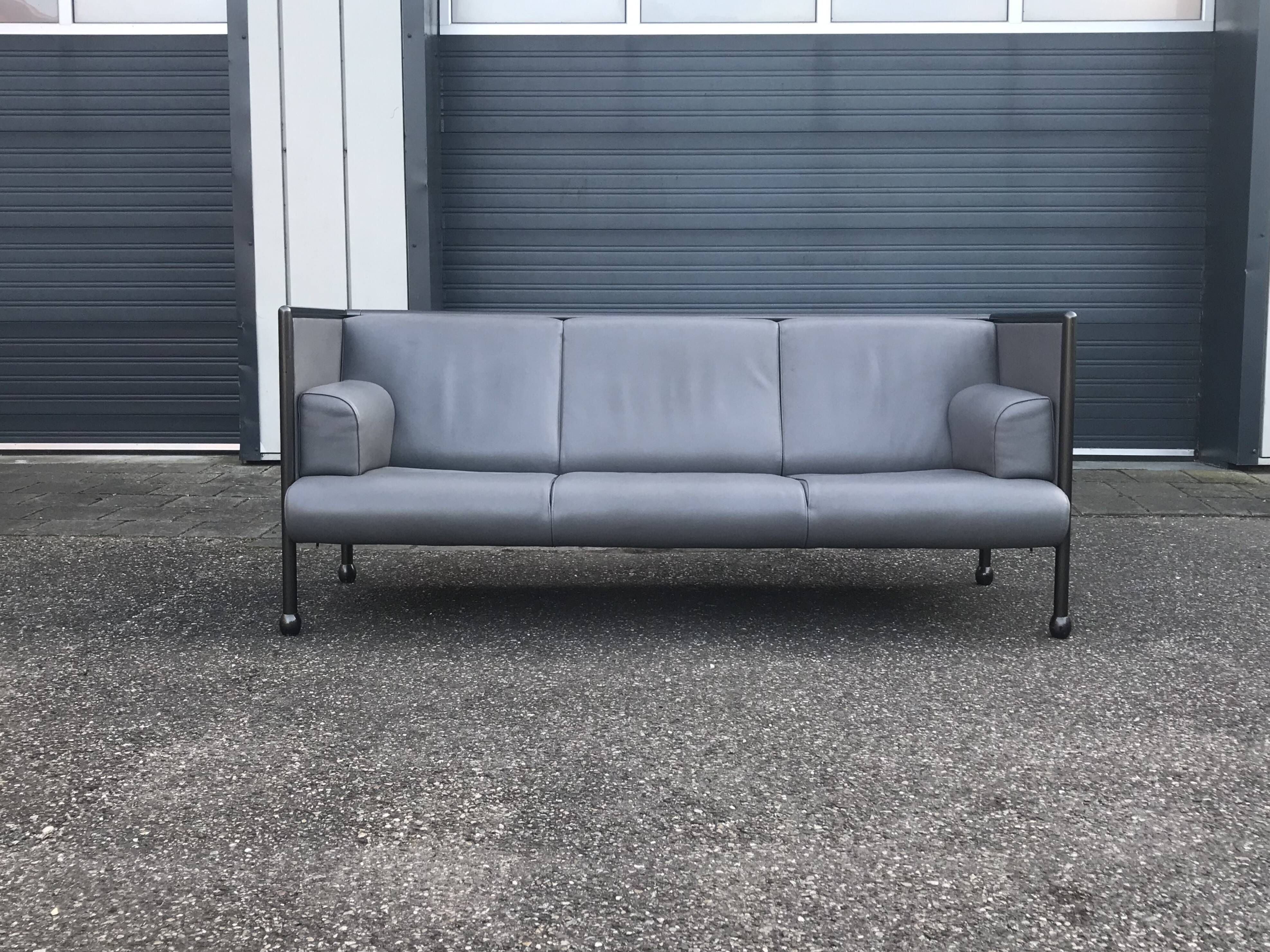 Postmodern Danube 850 3-seater sofa by Ettore Sottsass for Cassina 1992