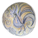 Assiette en céramique craquelée - Motif coq - Années 1960
